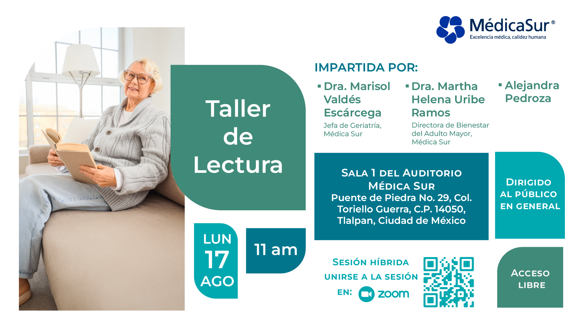 Club de Lectura del adulto mayor